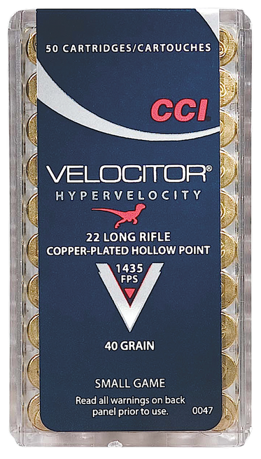 CCI AMMUNITION VELOCITOR BRASS .22 LR 40-GRAIN 50-ROUNDS CPHP CCI AMMUNITION VELOCITOR BRASS .22 LR 40-GRAIN 50-ROUNDS CPHP - CCI Ammunition - Texas Gun Store