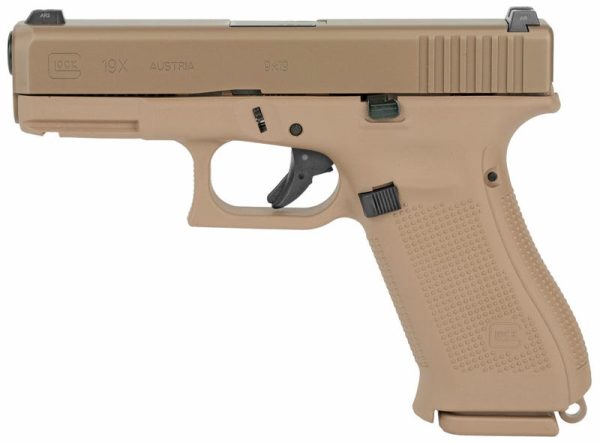 GLOCK 19X COYOTE TAN 9MM 4.02" BARREL 19-ROUNDS USA MADE - Image 2
