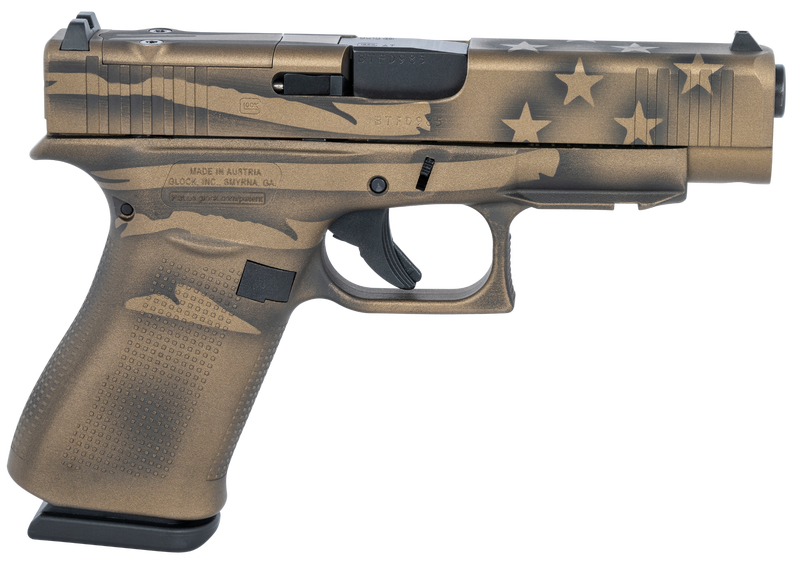 GLOCK 48 MOS BRONZE BATTLEWORN FLAG 9MM 4.17" BARREL 10-ROUNDS