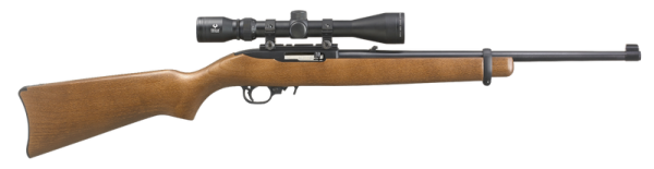 RUGER 10/22 CARBINE WOOD .22 LR 18.5" BARREL 10-ROUNDS 3-9X40MM SCOPE