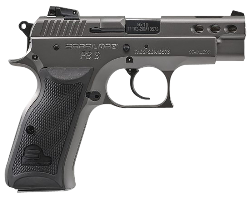 SAR USA P8S COMPACT STAINLESS 9MM 3.8" BARREL 17-ROUNDS