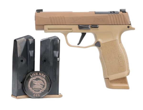 SIG SAUER P365 XL NRA COYOTE TAN 9MM 3.7" BARREL 17-ROUNDS