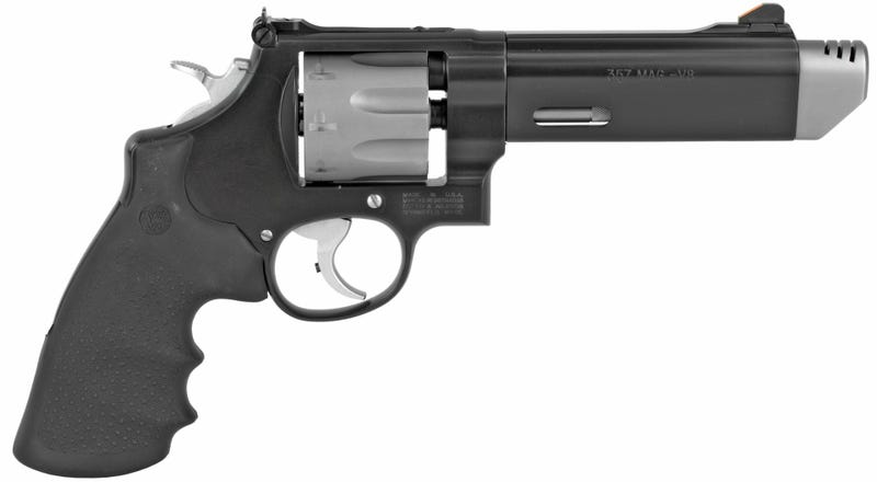 SMITH AND WESSON 627 PERFORMANCE CENTER BLACK / STAINLESS .357 MAG 5" BARREL 8-ROUNDS SMITH AND WESSON 627 PERFORMANCE CENTER BLACK / STAINLESS .357 MAG 5" BARREL 8-ROUNDS - Revolvers - Texas Gun Store