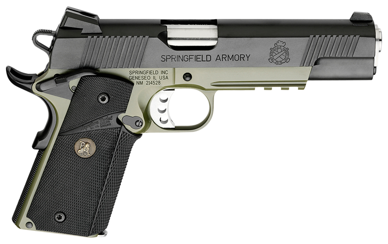 SPRINGFIELD LOADED MARINE CORPS OPERATOR OD GREEN .45 ACP 5" BARREL 7-ROUNDS