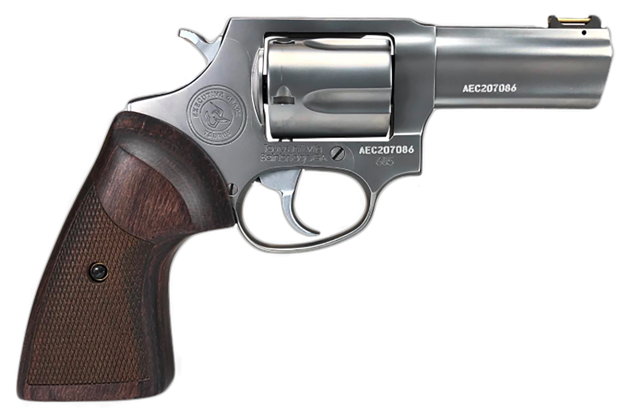 Taurus 605 357 Magnum/38 SPL, 3" Barrel, Silver, Wood Grip, 7rd Taurus 605 357 Magnum/38 SPL, 3" Barrel, Silver, Wood Grip, 7rd - Taurus - Texas Gun Store