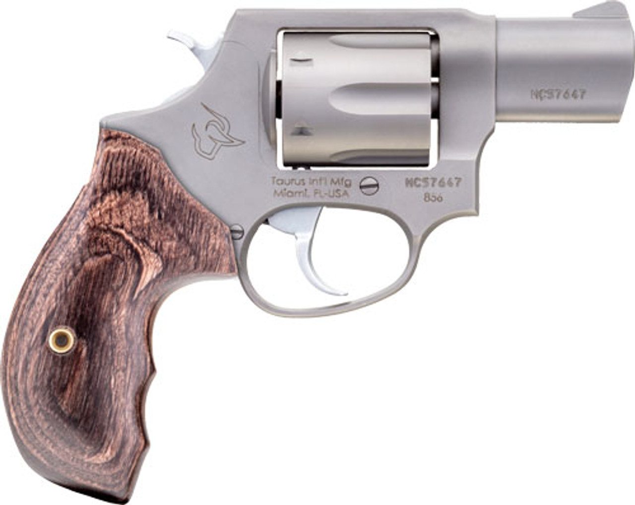 Taurus 856 38 SPL+P, 2" Stainless Steel Barrel, Stainless Finish, Walnut Grip, 6rd Taurus 856 38 SPL+P, 2" Stainless Steel Barrel, Stainless Finish, Walnut Grip, 6rd - Concealed Carry Guns - Texas Gun Store