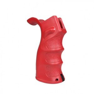 AR-15/AR-10 Red Cerakote Beavertail Pistol Grip - Ergonomic Firearm Accessory
