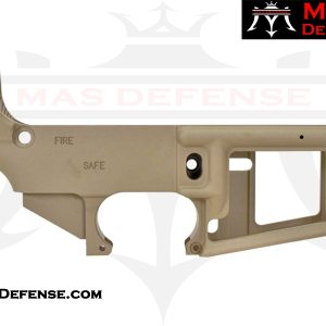 MAS Defense 80% Skeleton Forged AR-15 Lower Receiver - Flat Dark Earth (FDE)