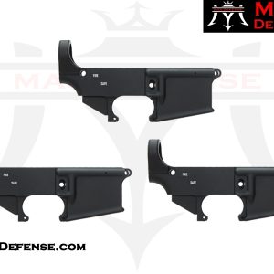 3-Pack 80% Forged AR-15 Lower Receiver - Anodized Black Finish