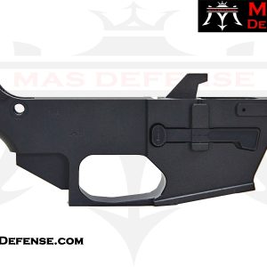 MAS Defense 80% AR-9 Billet Lower Receiver for Glock Magazines - Black