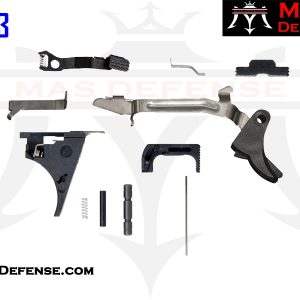 MAS Defense 9mm Glock 43 Single Stack Frame Parts Kit - Complete Firearm Assembly Components