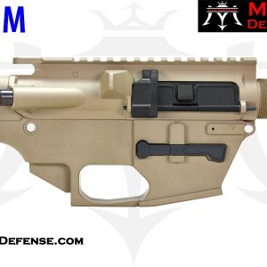 MAS DEFENSE 80% AR-9 9MM Billet Lower and Upper Receiver Set - FDE Finish - Glock Magazine Compatible