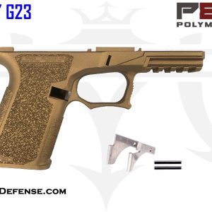 Polymer80 76% Bridge Frame GCA Compliant Compact G19/G23 Frame Kit - Cerakote Burnt Bronze Finish