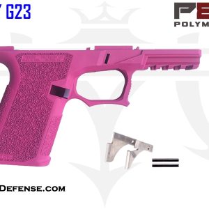 Polymer80 76% Bridge Frame GCA Compliant Compact G19/G23 Frame Kit with Cerakote SIG Pink Finish