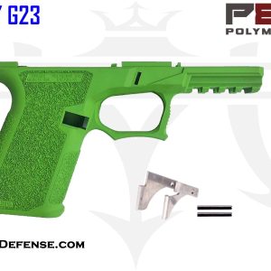 Polymer80 GCA Compliant 76% Bridge Frame Kit for Glock 19/23 - Zombie Green Cerakote Finish