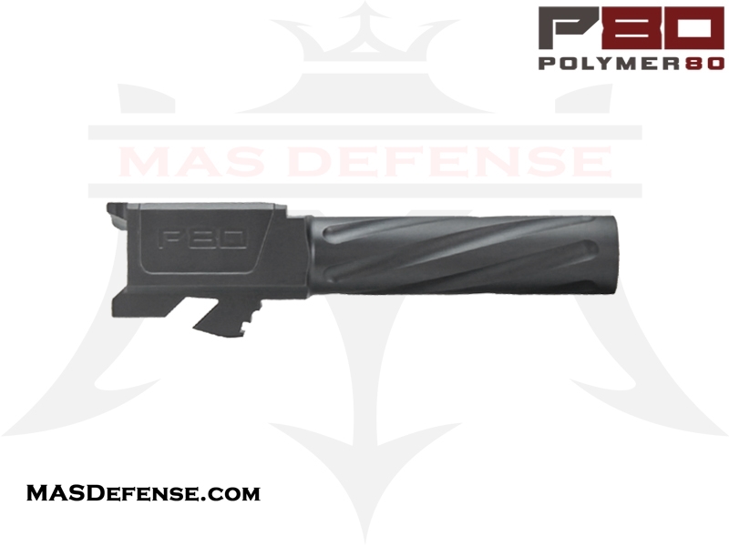 Polymer80 PF-SC9 Fluted DLC Barrel for Glock 26 9mm - Enhanced Performance