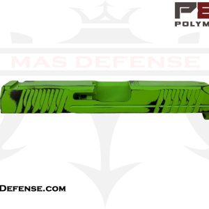 Polymer80 9mm Stripped Slide for Glock 19 Gen 3 - Cerakote Battleworn Zombie Green