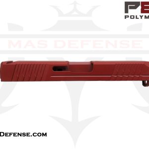 Polymer80 9mm Stripped Slide for Glock 19 Gen 3 - Cerakote Crimson Red Finish