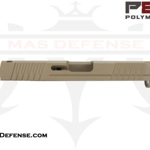 Polymer80 9mm Stripped Slide for Glock 19 Gen 3 - Cerakote Flat Dark Earth (FDE) PF940C Compatible