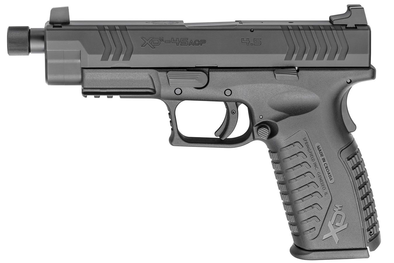 Springfield XDM .45ACP 4.5 Black Essentials Package with Threaded Barrel Springfield XDM .45ACP 4.5 Black Essentials Package with Threaded Barrel - Firearms - Texas Gun Store