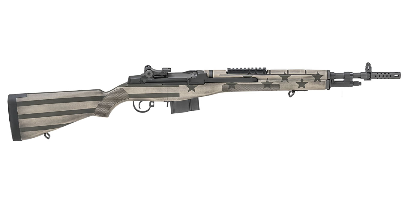 Springfield M1A Scout Squad 308 with Sand/OD Green American Flag Stock (Display Model) Springfield M1A Scout Squad 308 with Sand/OD Green American Flag Stock (Display Model) - Firearms - Texas Gun Store