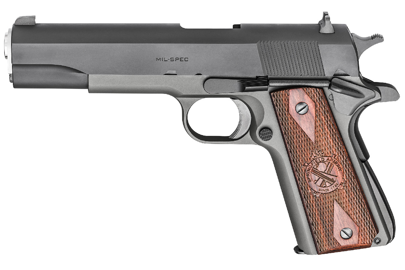 Springfield 1911 Mil-Spec 45 ACP Parkerized (CA Compliant) Springfield 1911 Mil-Spec 45 ACP Parkerized (CA Compliant) - Firearms - Texas Gun Store